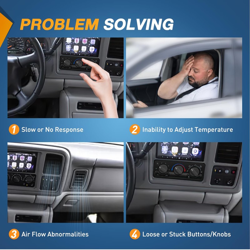 Nilight A/C Heater Climate Control Module Switch Panel Compatible with