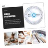 12 Pcs Protractor Drafting Tool Circle Measuring Ruler Multi-function Ruler