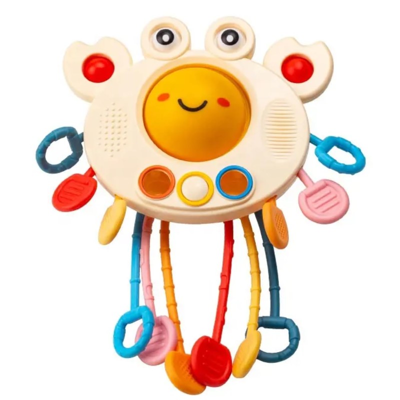 Yummy Baby Products Montessori Sensory Toy for Babies, Silicone Pull