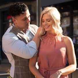 LIFETIME JEWELRY Classic Cross Necklace for Men & Women 24k Real Gold Plated (Gold Crucifix & Chain) (Gold Crucifix Only)