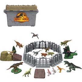 Mattel Jurassic World HJB16 New Ruler Minifigure Set with Storage Box (4 Years Old and Up)