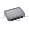 Shimano CS-222X Lure Case Wide, 6 Partition Plate Type, Smoke
