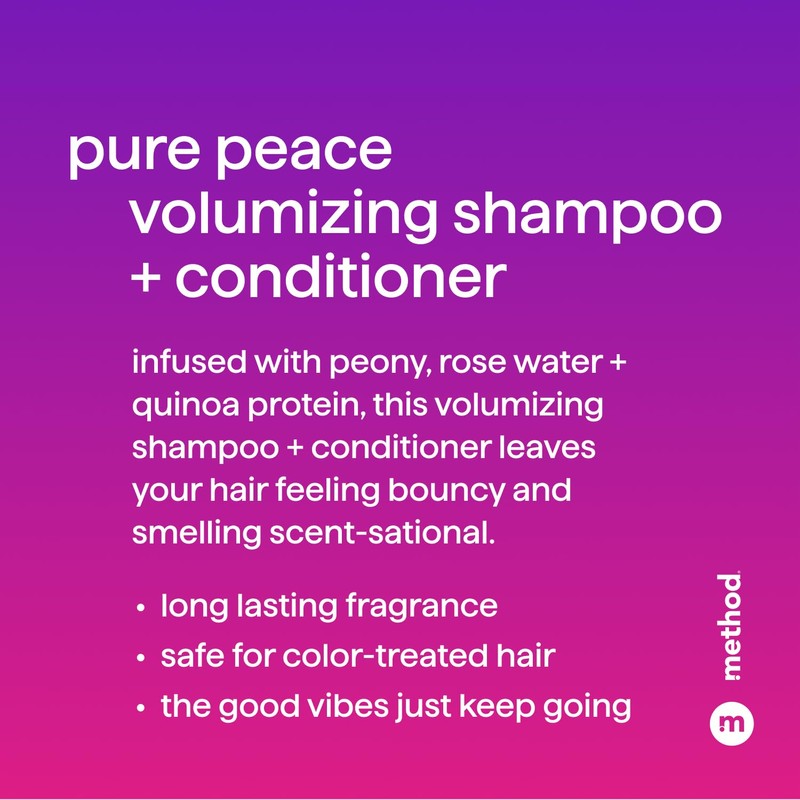 Method Volumizing Shampoo, Pure Peace, 3.4oz