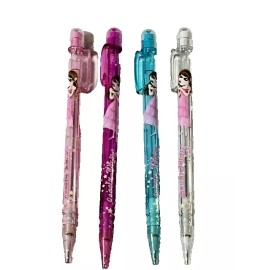 ORANGE STORY NEW LOVELY WHITE ORANGE STORY  SET OF 4 MECHANICAL PENCILS  SUPER HARD TO FIND