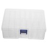 jojofuny 1 Set Mini Beads Storage Box Transparent Jewelry Organizer
