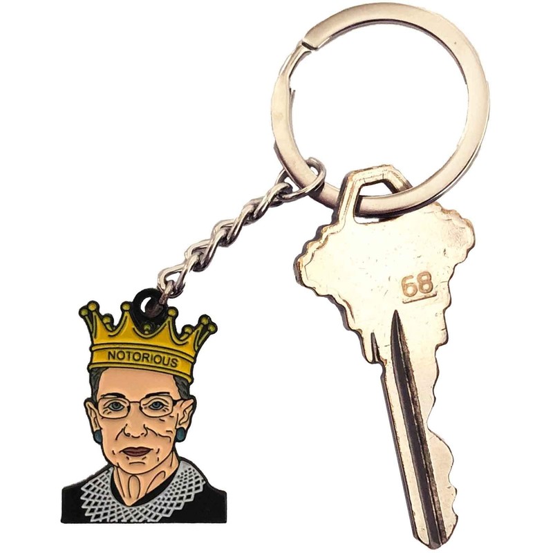 Balanced Co. Ruth Bader Ginsburg Keychain Notorious RBG Keychain (Keychain)
