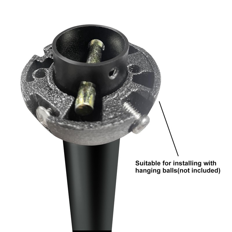 FXZZ 46" Ceiling Fan Downrod, 【1" Outside Diameter】Matte Black Extension