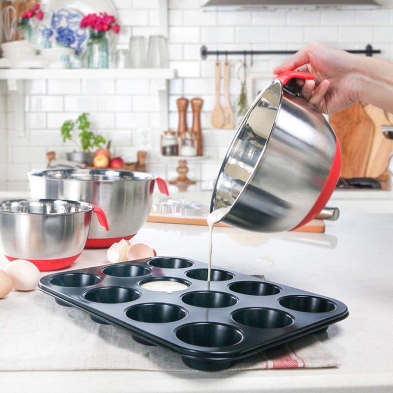 Multifunction Stainless Steel Mixing Bowl with Various Lids and Graters