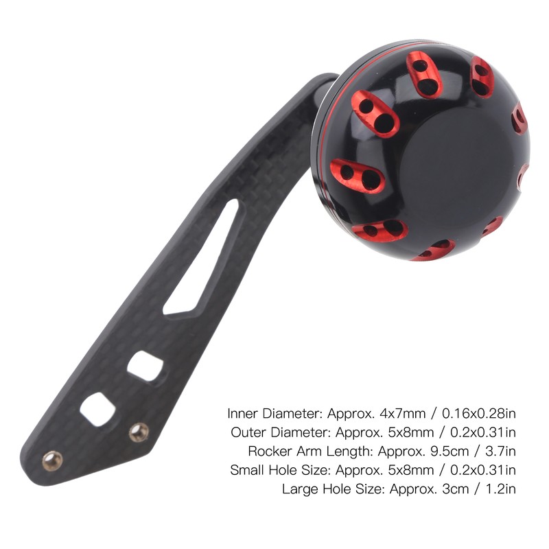 Carbon Fishing Reel Handle Knob Rocker Arm Fishing Accessory Parts