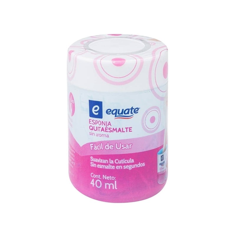 Esponja quitaesmalte Equate 40 ml