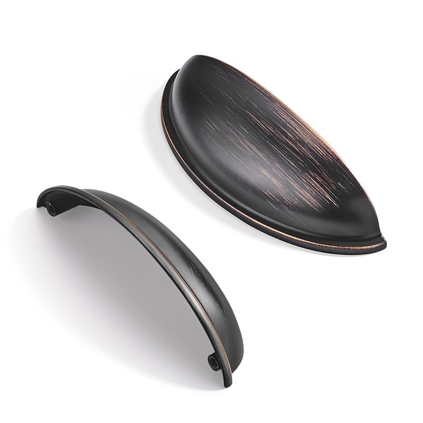 CABDM 2 Pack 4" Drawer Pulls Oil Rubbed Bronze Cabinet
