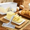 Yomjarl Cheese Container for Refrigerator with Cheese Slicer Kit,Cream Cheeses