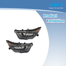 LABLT Headlights Replacement for 2019-2021 RAV4 LE XLE Headlight Assembly Driver and Passenger Side 811100R150 811500R150