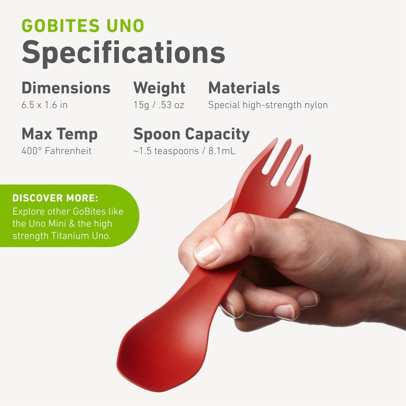 humangear GoBites Uno | Travel & Camping Utensils | Portable