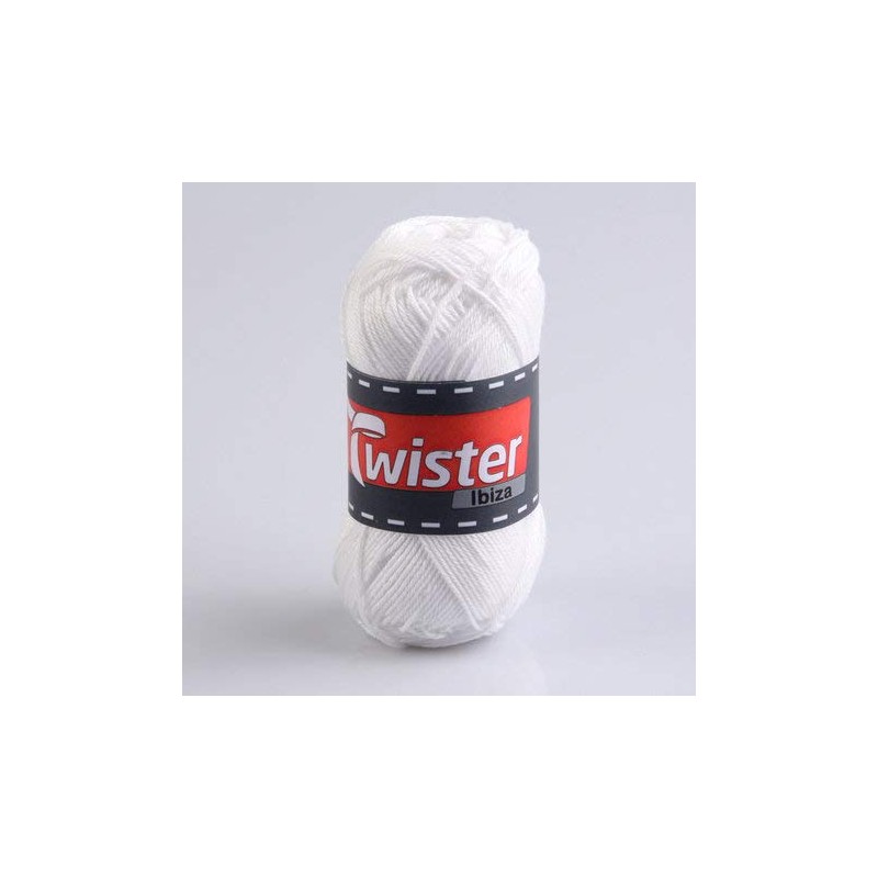 ROLLER Twister Ibiza Knitting Yarn White 50 g