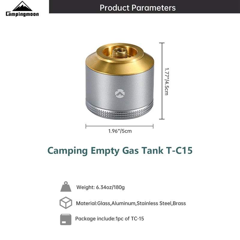 camping moon Empty Refillable Gas Canister
