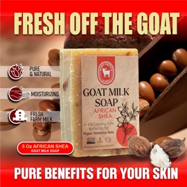 Honey Sweetie Acres Lilac Goat Milk Soap - Handmade 5 oz Bar, Made with Natural Ingredients, Moisturizing & Gentle, Made in the USA