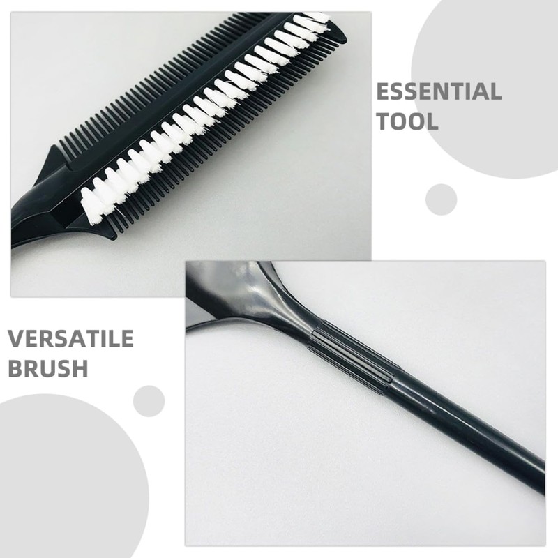Healvian 4pcs Dual-sided Hair Edge Brush Set High-temperature Resistant Hair