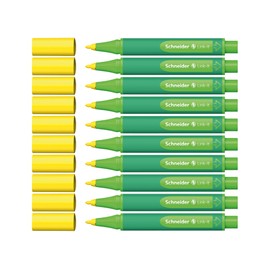 Schneider 191201 Link-It Fineliner, Pack of 10 Standard golden-yellow
