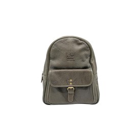 MAD MUNKEE Genuine Leather Backpack for Men and Women Comfortable Lightweight Bag, Business Travel Daypack Dark Green