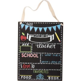 Primitives by Kathy - First Day of School Chalkboard Sign (8 x 10.5)