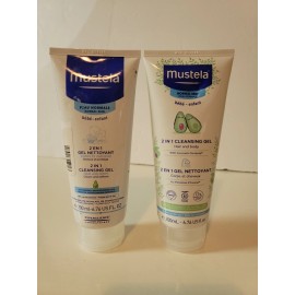 Mustela 2-Pack Mustela 2-in-1 Cleansing Gel, Baby Hair & Body Cleanser for Normal Skin