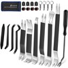 Eaukar 24 Pcs Auto Trim Removal Tool Kit, Metal Car