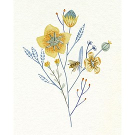 ArtDirect Honey Bees III 15x18 Gallery Wrapped Canvas Museum Art by Wang, Melissa