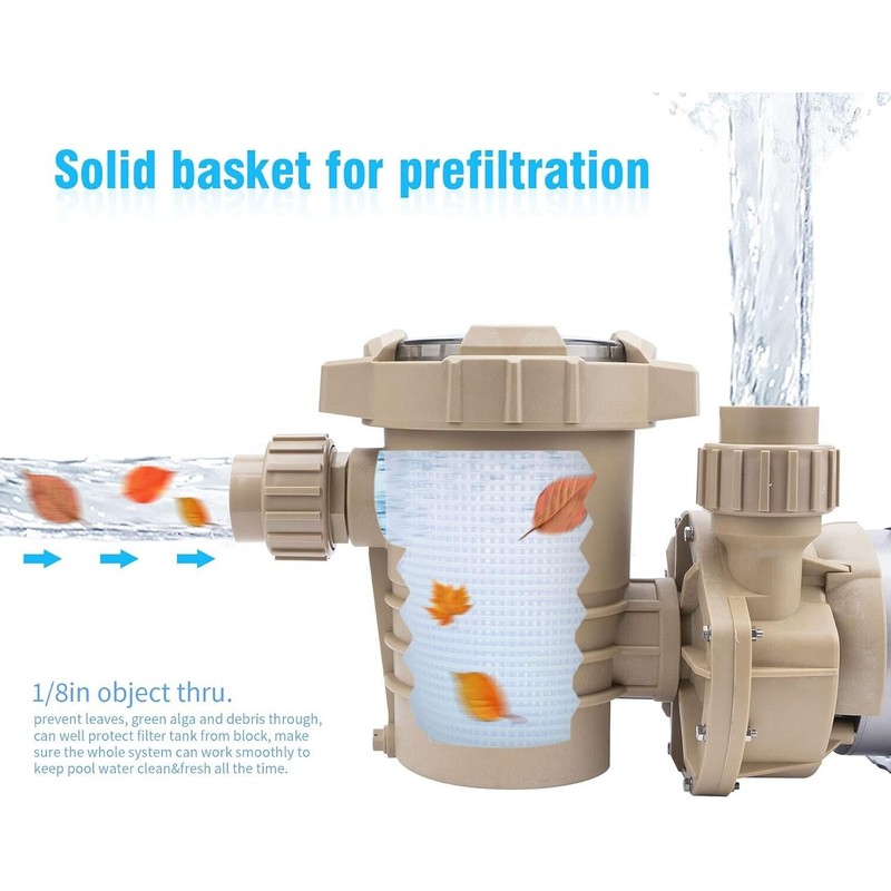 Cipu 1HP Above Ground Pool Pump High Flow 4600GPH Swimming