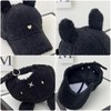 Qzkouma GAQ-0175 Women's Boa Cap, Autumn and Winter, Lambswool Hat,