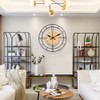 Nordic Modern Fashionable Round Wall Clock Living Room Mute Clock