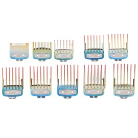 10pcs Haircut Positioning Comb Limit Comb Replacement Guide Comb Set for Hair ClipperColorful