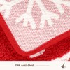 Christmas Bath Mat, Extra Soft Absorbent Bath Rug, Non-Slip Comfortable