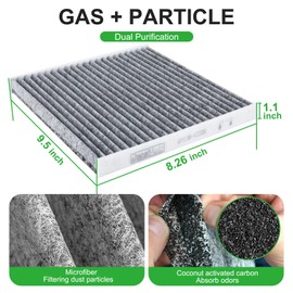 Dacall Engine & Cabin Air Filter Set for Toyota Tacoma V6-3.5L (2016 2017 2018 2019 2022 2021 2022 2023). Replace 17801-0P100, 87139-YZZ09