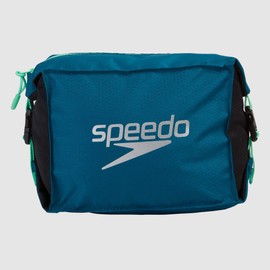 Speedo Unisex Pool Side Bag | Poolside | Gym, Nordic Teal/Black/Green Glow, One Size