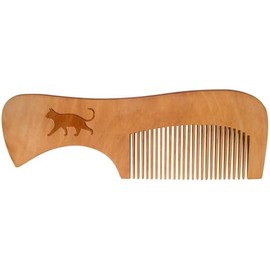 'Cat Walking Side View' Wooden Comb (HA00054663)