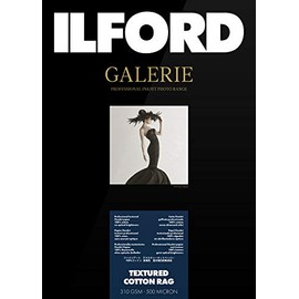 ILFORD GALLERIE Textured Cotton Rag 310 GSM A4-210 mm x 297 mm 25 Sheets GPTC