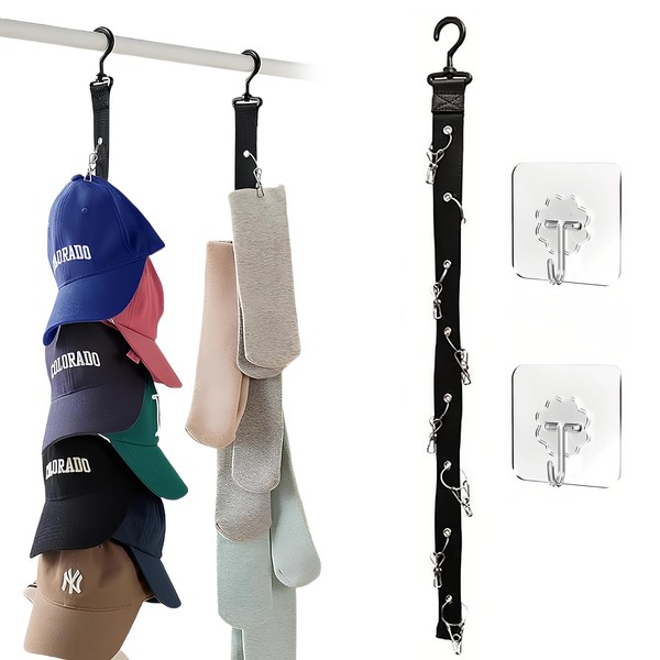 Yuqilin Cap Holder, 2 Pieces Cap Holder Wall Cap Organiser