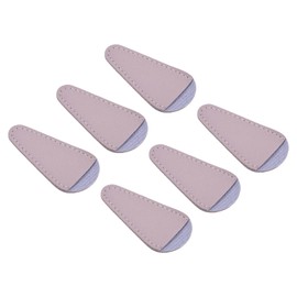 PATIKIL 2.9"x1.5" PU Leather Scissors Sheath, 6 Pack Scissors Cover Protector Portable Collect Bags for Eyebrow Trimming Beauty Tool Protection, Light Purple