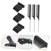 Healvian 1set Practical Hairdressing Clips and Handy Comb for Hair