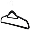 The Hanger Store 10 Black Non-slip Flocked Velvet Space Saving