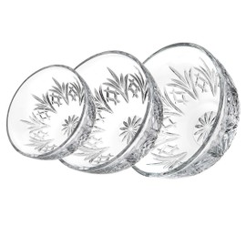 Godinger Glass Nesting Bowls Set, Dish Bowl Set - Dublin Collection, Set of 3