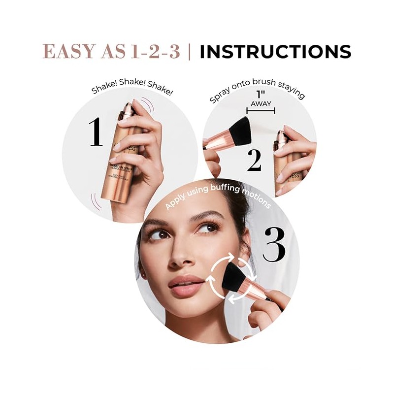 LUMINESS Silk Airbrush Spray Foundation 3-PC Kit - Foundation, Primer