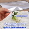 8pcs Page Magnifying Sheet for Reading, 4.7x7.1in & 2.2x3.2in 3X