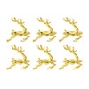 CENPEK 6 Pcs Elk Deer Napkin Rings Table Decorative Ornament