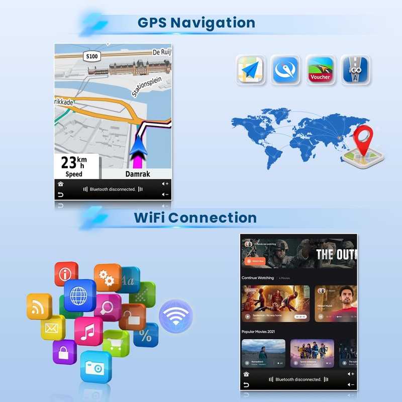 Inefala 2+64G Stereo for Nissan Versa 2007-2011 CarPlay Car Radio