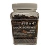 #10 × 4" Deck Screws – Brown Ruspert, Torx Drive