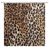 Leopard Print Shower Curtain Cheetah Wild Safari Skin Powerful Animal