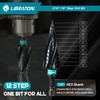 LIBRATON Four Spiral Flute Step Drill Bit, M35 Cobalt Unibit