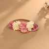 Kenjudess Baby Girl Floral Headbands Elastic Nylon Flower Beads Hairbands